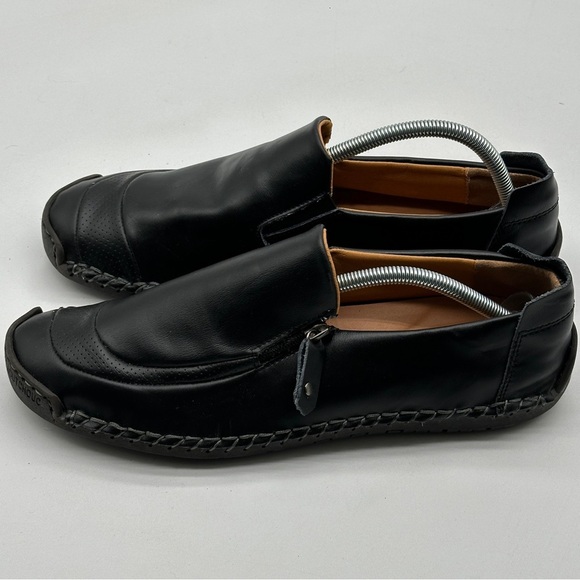 Men 100% Caoutchouc Black Fashion Leather Shoes Size (43) 10 - Picture 9 of 13